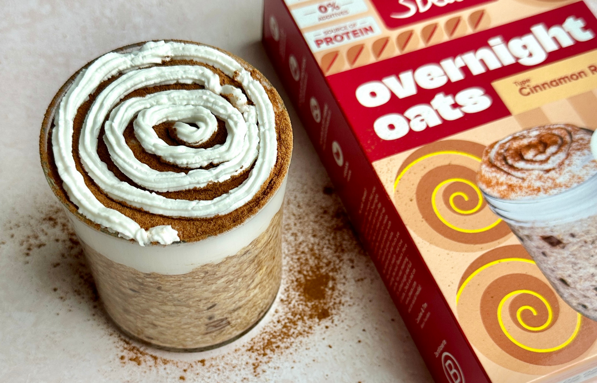 Cinnamon Roll Overnight Oats – einfaches Rezept für Zimtschnecken zum Löffeln