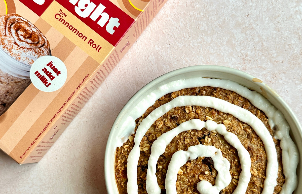 Cinnamon Roll Baked Oats – Zimtschnecken aus dem Ofen als herbstliches Frühstück