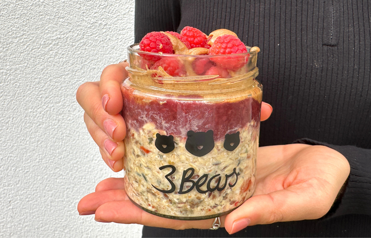 Peanut Butter & Jelly Overnight Oats